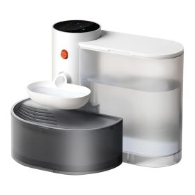 1Pc Smart Pet Water Fountain Automatic Cat Water Dispenser 3L Cordless Rechargeable Dog Water Fountain Self-Refill With 3 Adjustable Volume 3 Tim (Option: WHITE)
